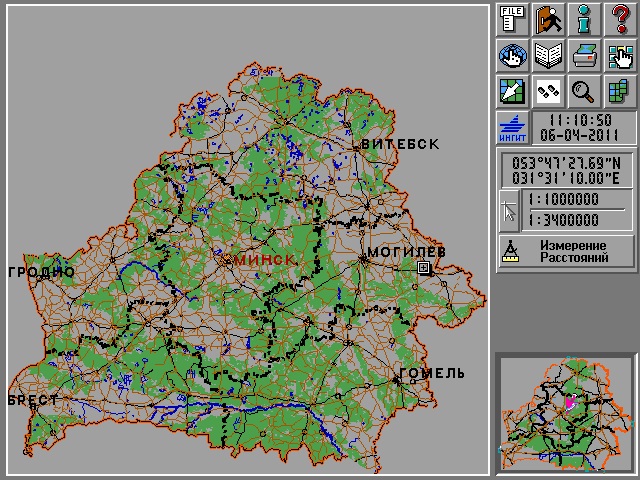 Карта Беларуси Roadgis4