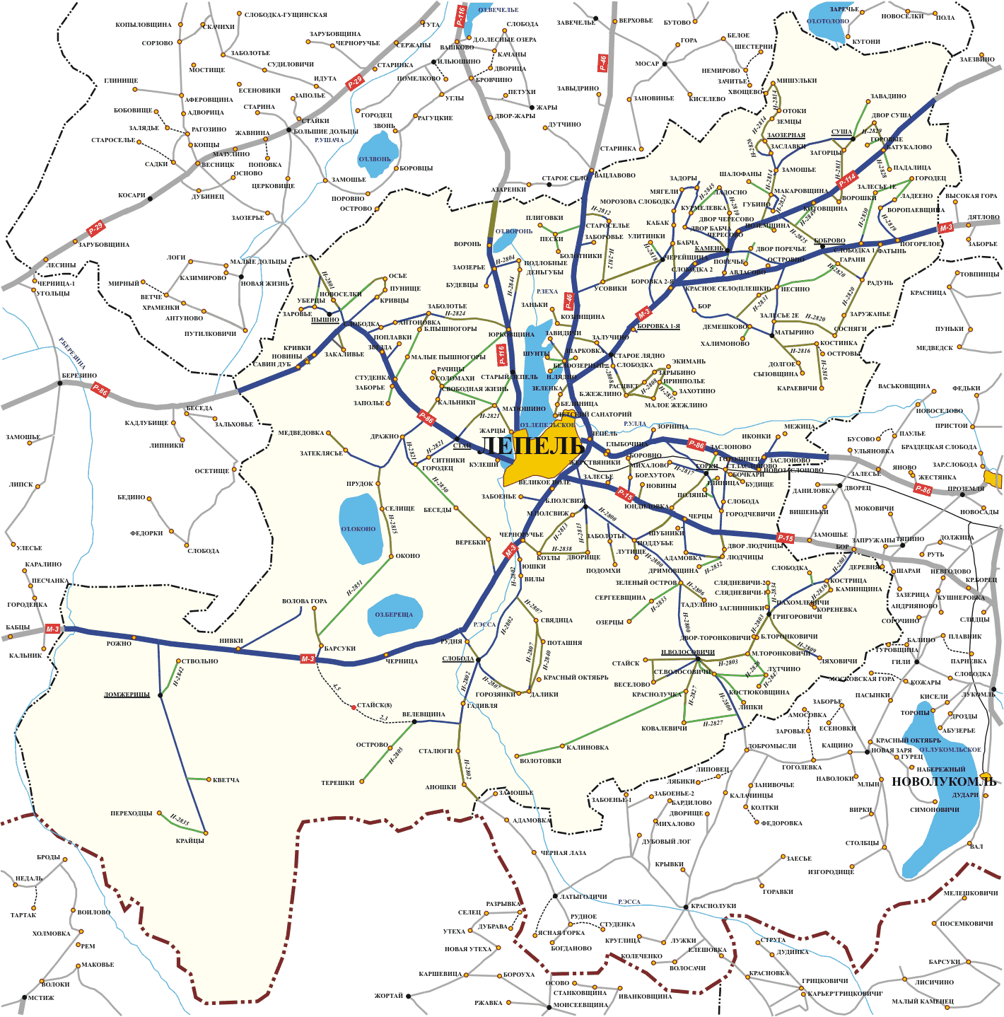 Карта Дорог Беларуси